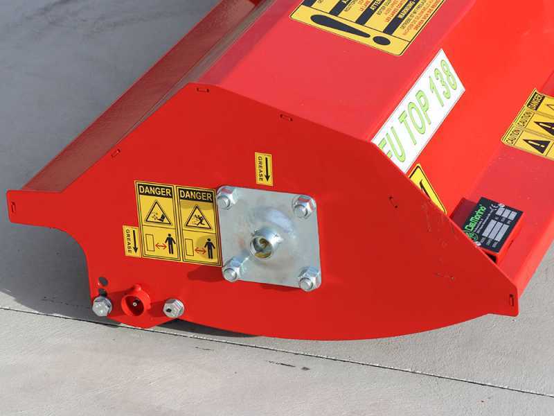 Trinciaerba per trattore Fu Top 164 M - Serie leggera - Spostamento manuale - Presa di forza antioraria (Rotazione a sinistra)