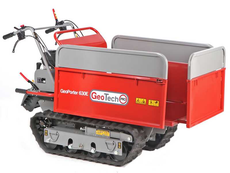 GeoTech Pro GeoPorter 630E - Motocarriola cingolata estensibile 600Kg