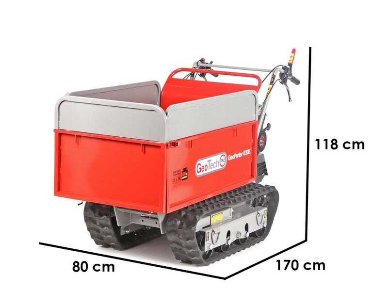GeoTech Pro GeoPorter 630E - Motocarriola cingolata estensibile 600Kg