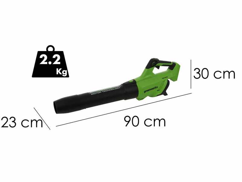 Greenworks GD40AB - Soffiatore assiale a batteria - SENZA BATTERIA E CARICABATTERIE