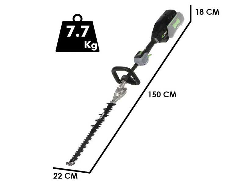 EGO HTX5300-P - Tagliasiepi a batteria brushless con lama da 53 cm - SENZA BATTERIE E CARICABATTERIE