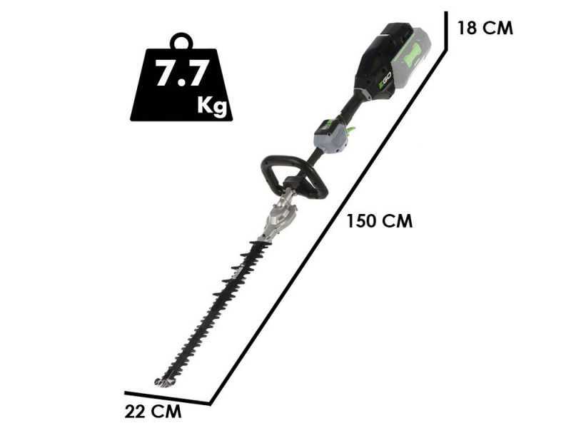 EGO HTX5300-P - Tagliasiepi con batteria a zaino 56V/4Ah brushless - Lama da 53 cm
