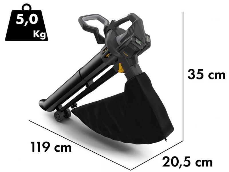 Alpina AV 20 Li Kit - Soffiatore aspiratore a batteria - 2 batterie da 20V 4Ah