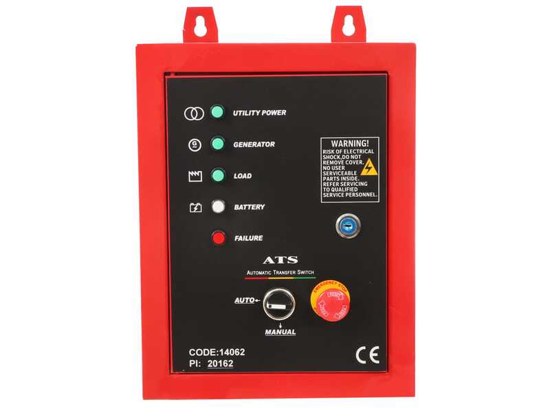 GeoTech Pro PTGA 7500 - Generatore di corrente ad inverter silenziato carrellato 5,8 kW - Continua 5,5 kW Monofase + ATS