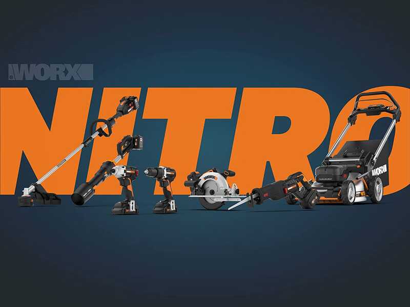 Worx Nitro WG263E.9 - Tagliasiepi a batteria con lama da 57 cm - SENZA BATTERIA E CARICABATTERIA