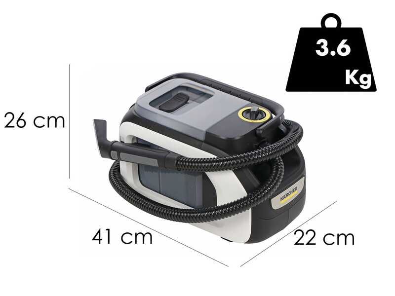 Karcher SE 3-18 Compact - Lavamoquette - Aspiraliquidi - 18V 2,5 Ah