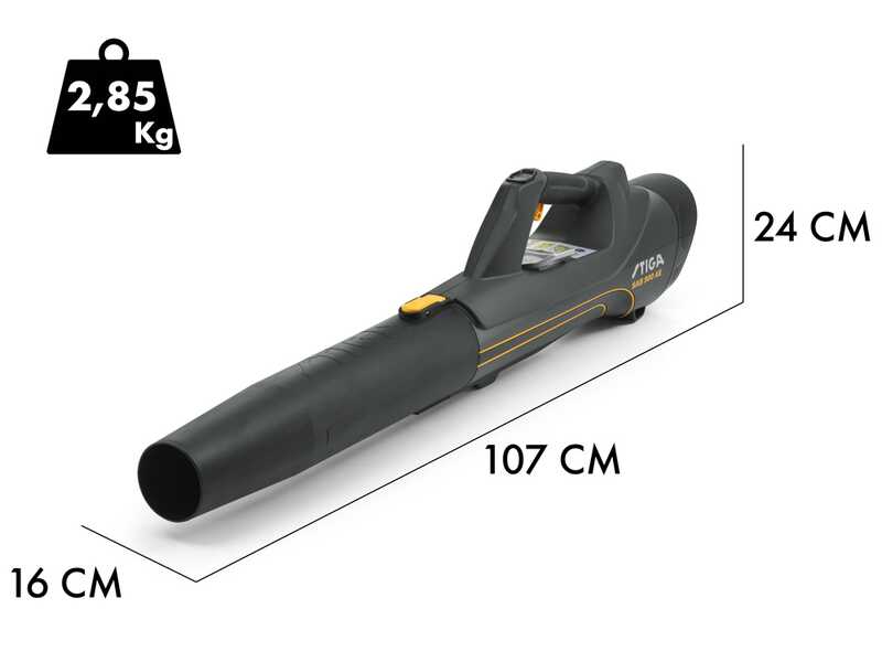 Stiga SAB 900 AE Kit - Soffiatore a batteria - 2 batterie da 48V 7.5Ah