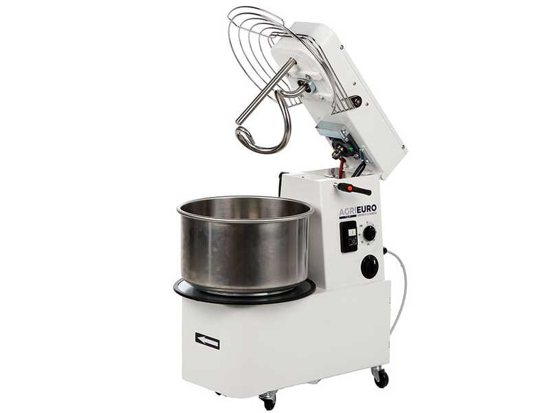 Impastatrice a spirale sollevabile Mixer 1500 H2O Deluxe - Da 12 Kg trifase 2 velocit&agrave; ad alta idratazione