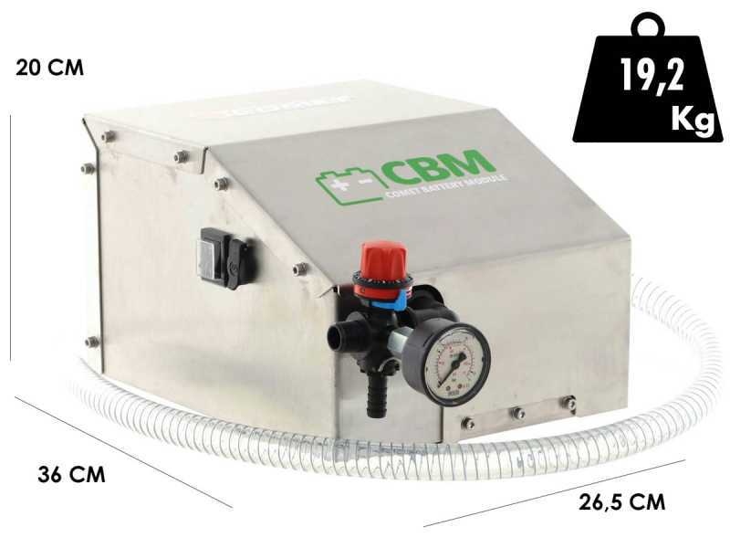 OUTLET - PICCOLI DIFETTI ESTETICI - Motopompa a batteria per irrorazione Comet CBM 1500 HP - Batteria da 12V e 35 Ah