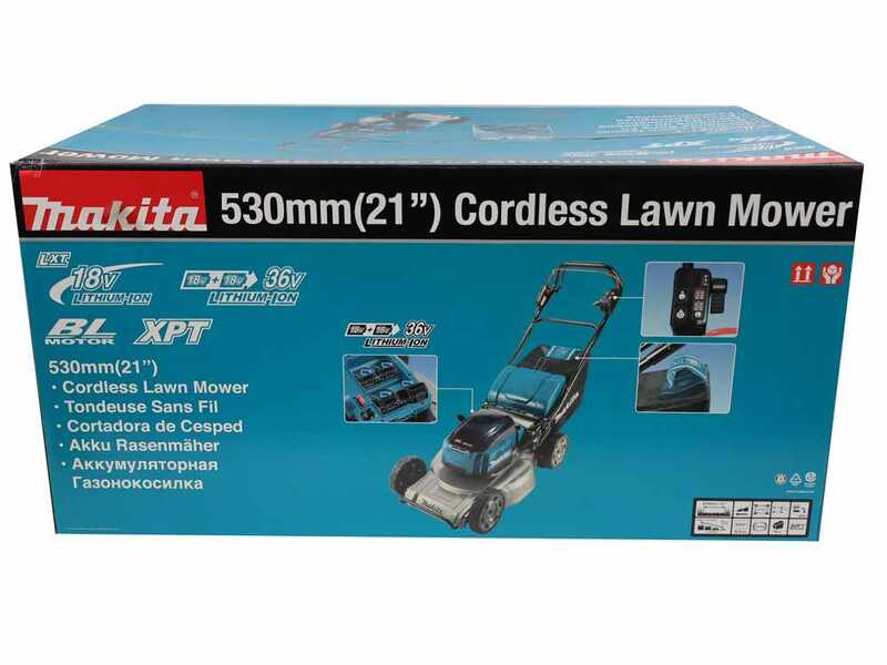 Makita DLM533Z - Tagliaerba semovente a batteria - 36V - Taglio 53 cm - SENZA BATTERIE E CARICABATTERIE