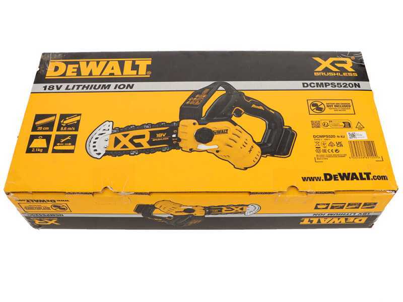 DeWalt DCMPS520N-XJ - Elettrosega da potatura - 18V - SENZA BATTERIA E CARICABATTERIA