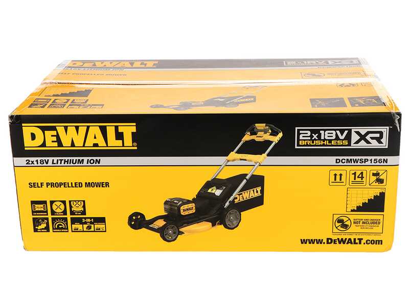 DeWalt DCMWP134N-XJ - Tagliaerba a spinta a batteria - Taglio 53 cm - 2x 18V 5Ah