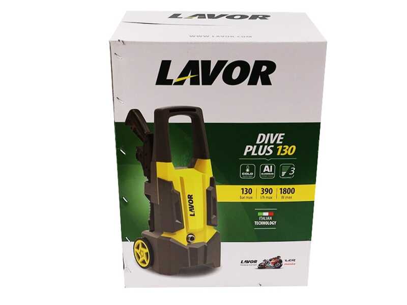Lavor Dive Plus 135 - Idropulitrice ad acqua fredda + Lavapavimenti e Idrospazzola - Max 135 bar - 390 l/h