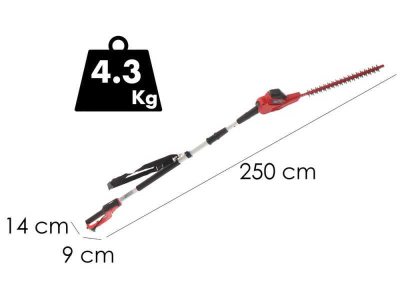 Einhell GC-HH 5056 - Tagliasiepi elettrico su asta di prolunga telescopica orientabile - Lama da 56 cm