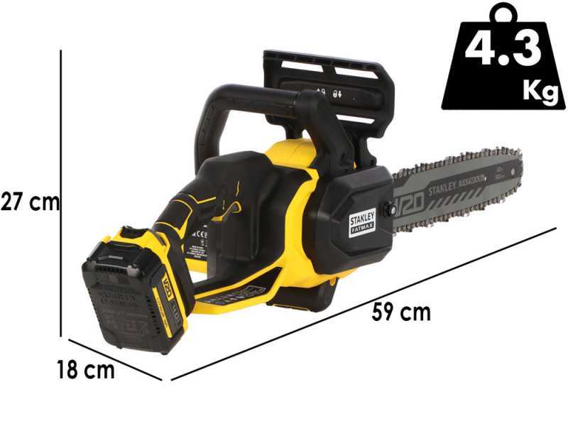 Stanley Fatmax SFMCCS730 - Elettrosega a batteria 20V 4Ah - Lama da 30cm
