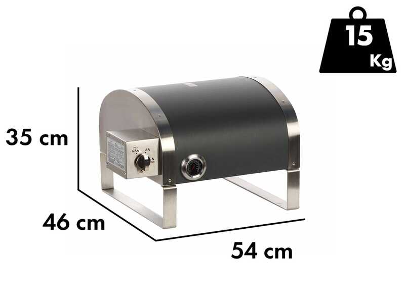 Spice Electronics Diavola 16" - Forno a gas per pizza - Pietra refrattaria