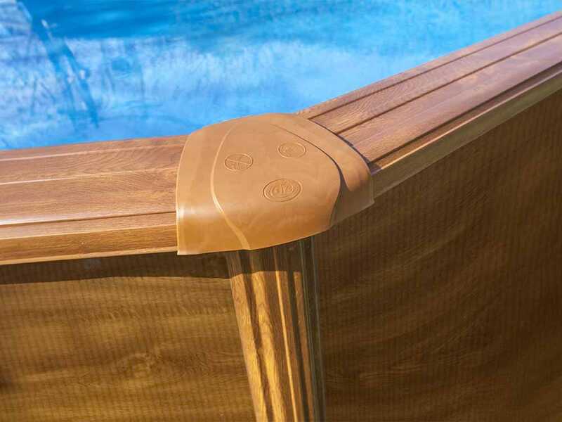 Gre Pacific Ovale 610x375x120cm - Piscina fuori terra in acciaio