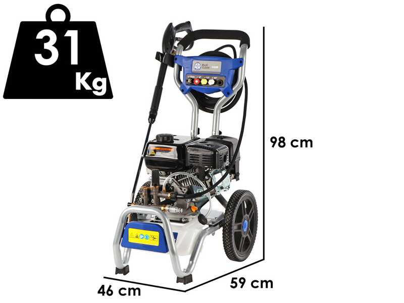 Annovi &amp; Reverberi AR 1435 - Idropulitrice a scoppio - 200 bar - 660 l/h - motore Loncin G200F benzina
