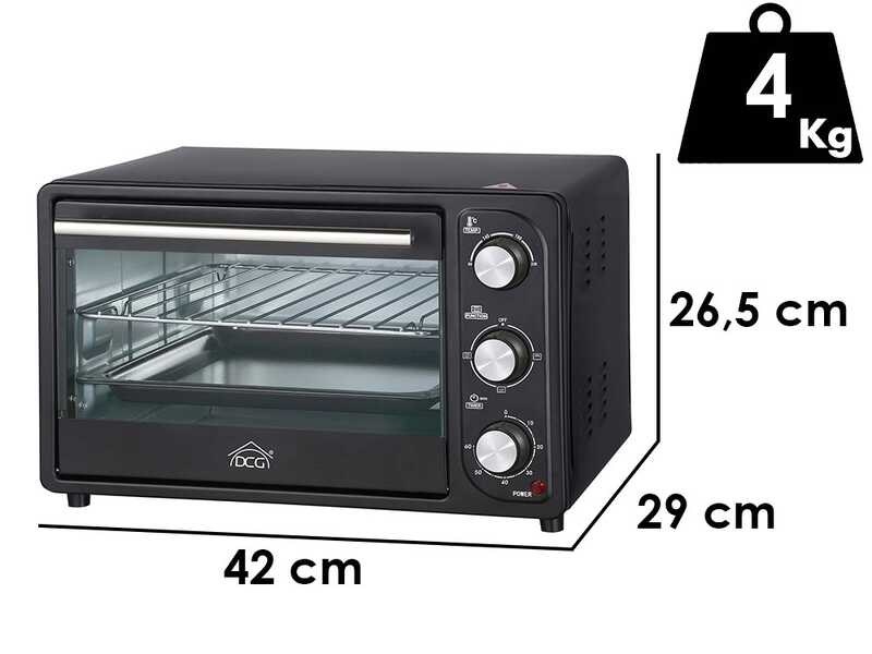 DCG MB9803N - Forno Elettrico LT 16 1200 W