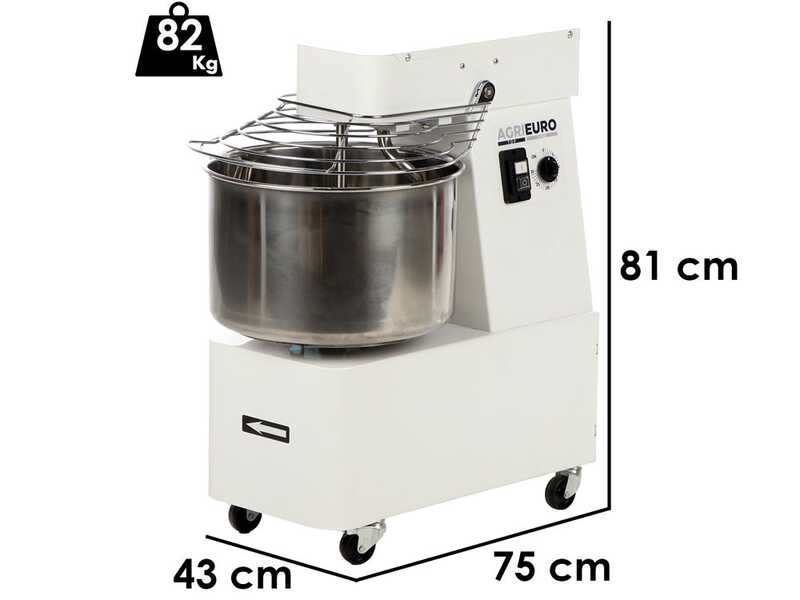 Impastatrice a spirale Mixer 3000 S - Da 24 Kg 1 velocit&agrave;