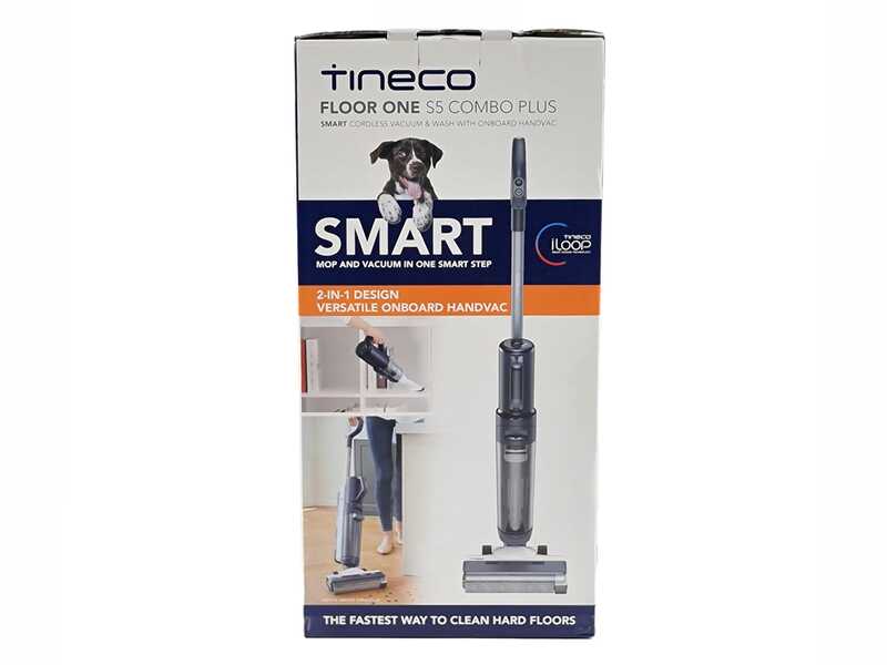 Tineco Floor One S5 Combo Plus - Lavapavimenti a batteria e aspirabriciole - 3 in 1: lava, asciuga e aspira