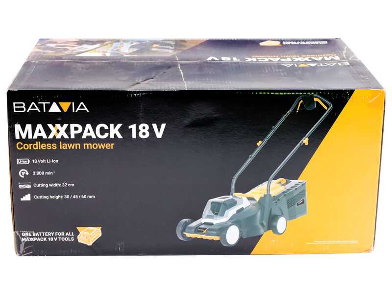 Batavia 7064713  - Tagliaerba a batteria - 18 V 4 Ah - Taglio 32 cm