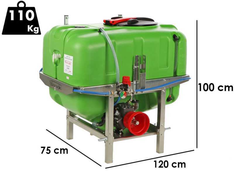 Sbaraglia Spray 300L - Gruppo botte per irrorazione a trattore - Pompa AR503