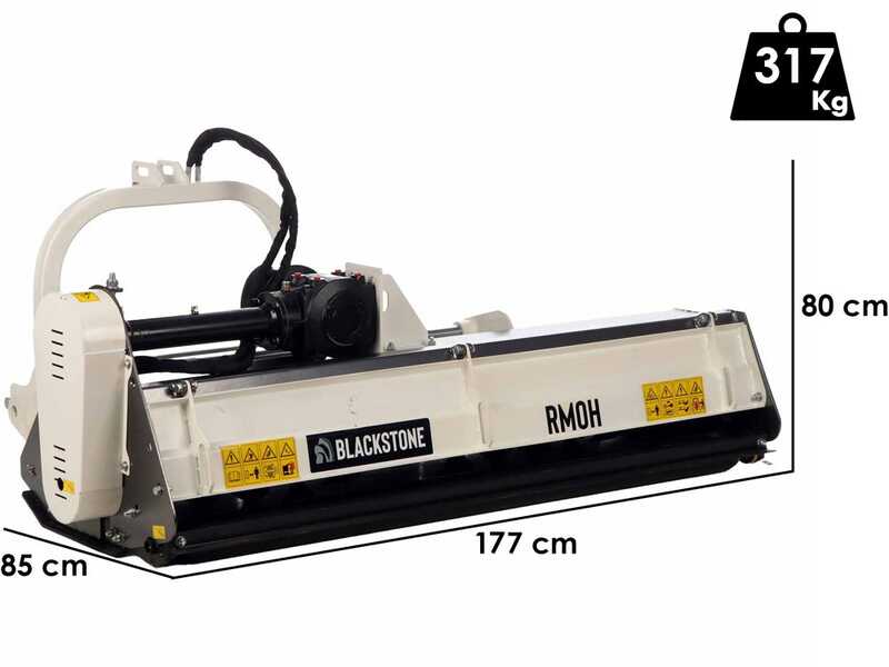 BlackStone RMOH 165 - Trinciaerba per trattore - Serie Media - Spostamento idraulico