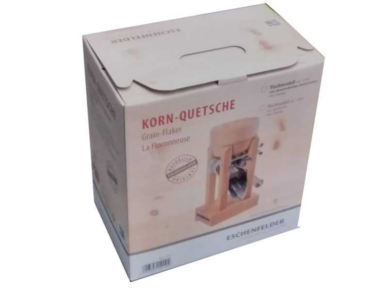 Eschenfelder e1210 150g - Fioccatrice manuale da tavolo in Frassino con rulli in acciaio inox