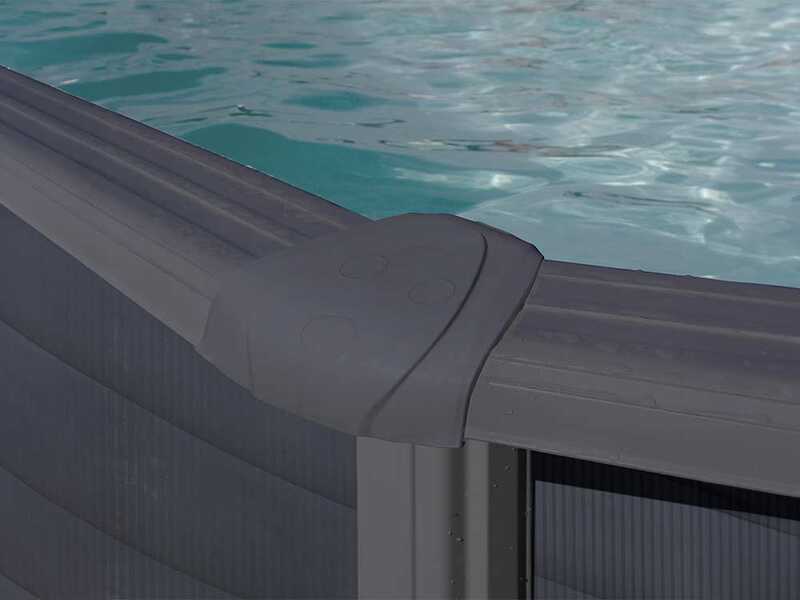 Gre Granada Ovale 730x375x132cm - Piscina fuori terra in acciaio