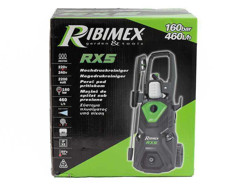 Ribimex RX5 - Idropulitrice ad acqua fredda - 160 bar max - Portata 460 lt/h