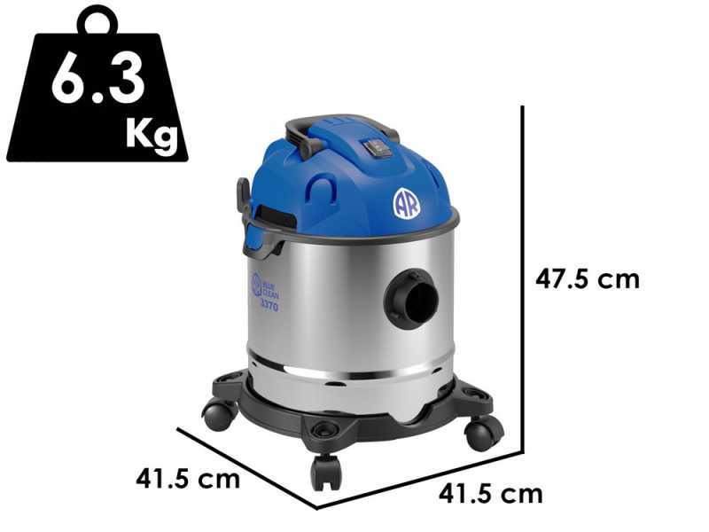 Annovi &amp; Reverberi AR3370 - Bidone aspiratutto - Fusto Inox 20 lt - 1400W