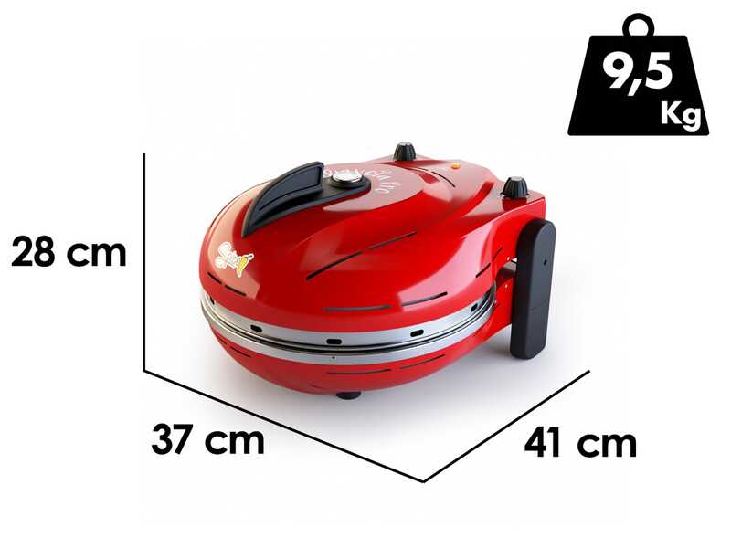 Spice Electronics Diavola Pro V 2.0 Rosso - Forno Pizza Elettrico - Pietra refrattaria