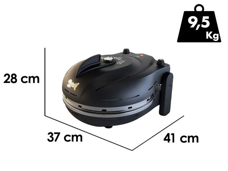 Spice Electronics Diavola Pro V 2.0 Nero - Forno Pizza Elettrico - Pietra refrattaria