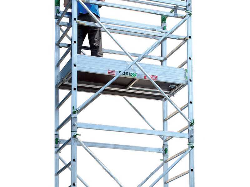 Facal DOGE65 DG6/5CEN - Trabattello in alluminio - Base 170 cm - Tre alzate - Altezza 7,10m