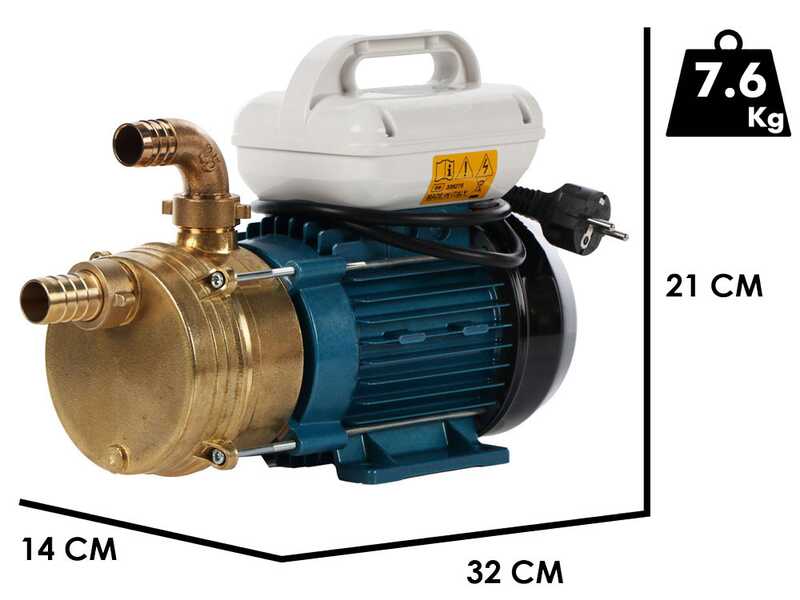 Tellarini EEM 25 - Pompa elettrica da travaso in ottone - Monofase - 230V