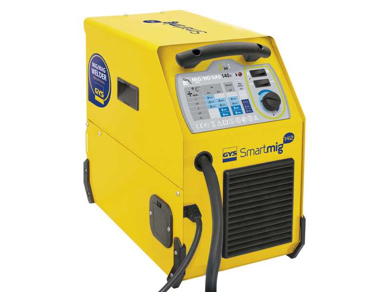 GYS SMARTMIG 142 - Saldatrice tradizionale a trasformatore (MIG/MAG: GAS, NO GAS) - corrente continua (DC) &nbsp;