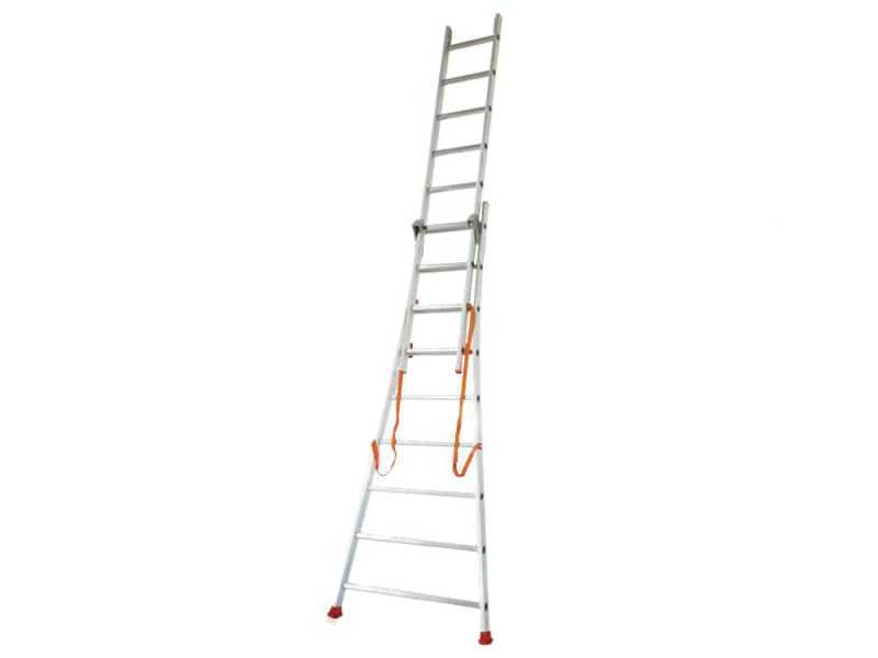 Facal Atlanta ATL200-2, 2x7 gradini, 3.14 m - Scala in alluminio - Altezza stimata operativa 4.04 m