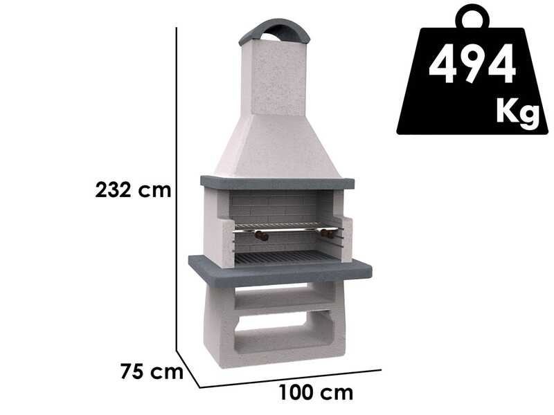 Edilmark GF65 - Barbecue in muratura a carbone