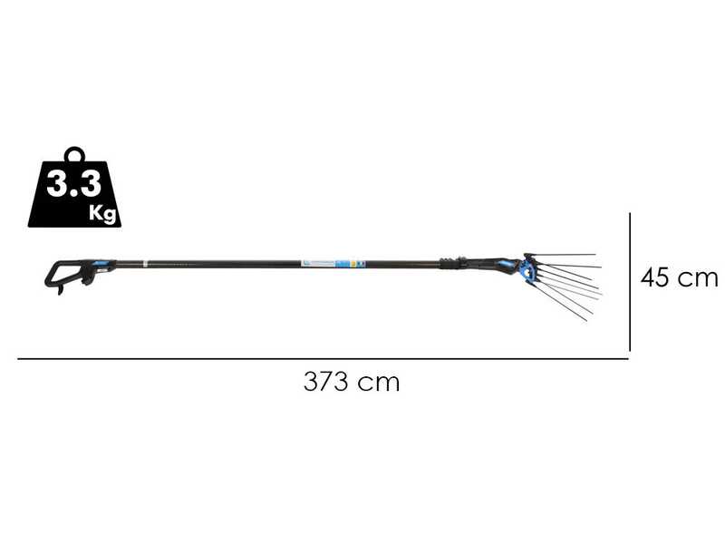 Campagnola MASTER PLUG-IN - Asta in Carbonio e alluminio - 288 - 373 cm - Abbacchiatore elettrico a batteria