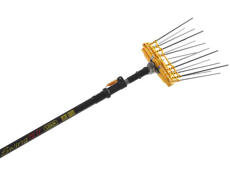 Lisam Swing - Abbacchiatore Elettrico a batteria - Asta Telescopica - 220-300 cm - Batteria 12V 56Ah