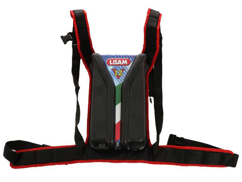 Lisam Thor - Abbacchiatore Elettrico a batteria - Asta Telescopica - 250-350 cm - Batteria 12V 56Ah