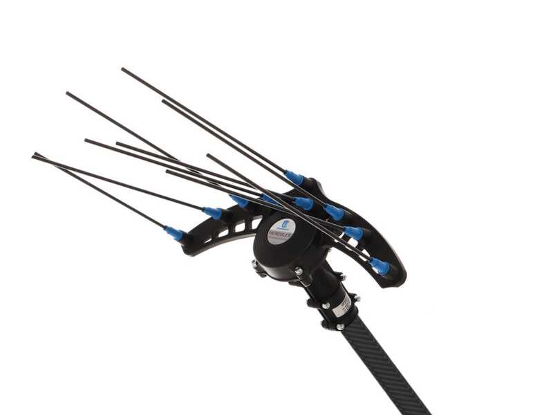 Campagnola Hercules 6 ECO Plug-in - Asta in carbonio - 280 cm - Abbacchiatore elettrico a batteria