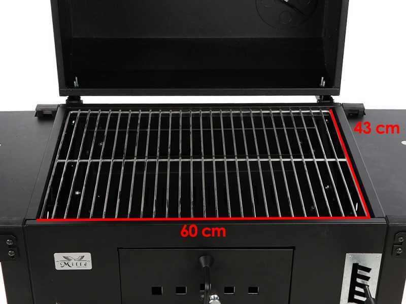 Mille Teseo - Barbecue in ferro artigianale a carbone - 60x43cm