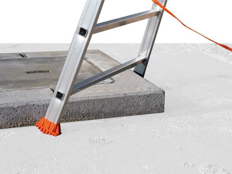 Facal Atlanta ATL-10/S, 10 gradini, 2.86 m - Scala da appoggio in alluminio - Altezza stimata operativa 3.75 m