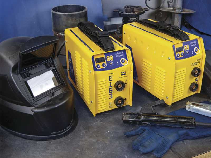 GYS Gysmi E200 FV - Saldatrice Inverter (MMA, TIG Lift)+ Maschera, corrente continua (DC)