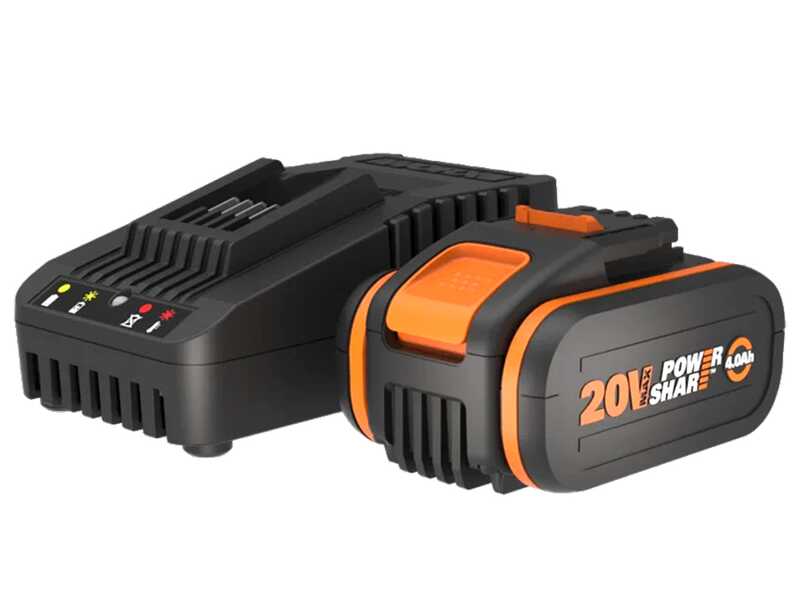 Worx WA3604 - Starter Kit batteria 20V/4Ah + Caricabatteria rapido