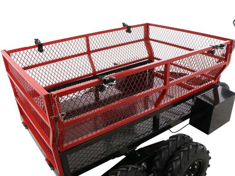 GeoTech Pro E-Truck 600 - Carriola a rimorchio elettrica a batteria 48V 15Ah