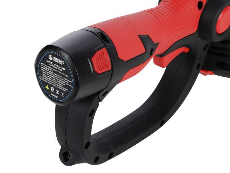 Blue Bird GC 22-10 - Forbice tagliaerba a batteria - Tagliasiepi - 12.6 V 2.5 Ah + Asta di prolunga