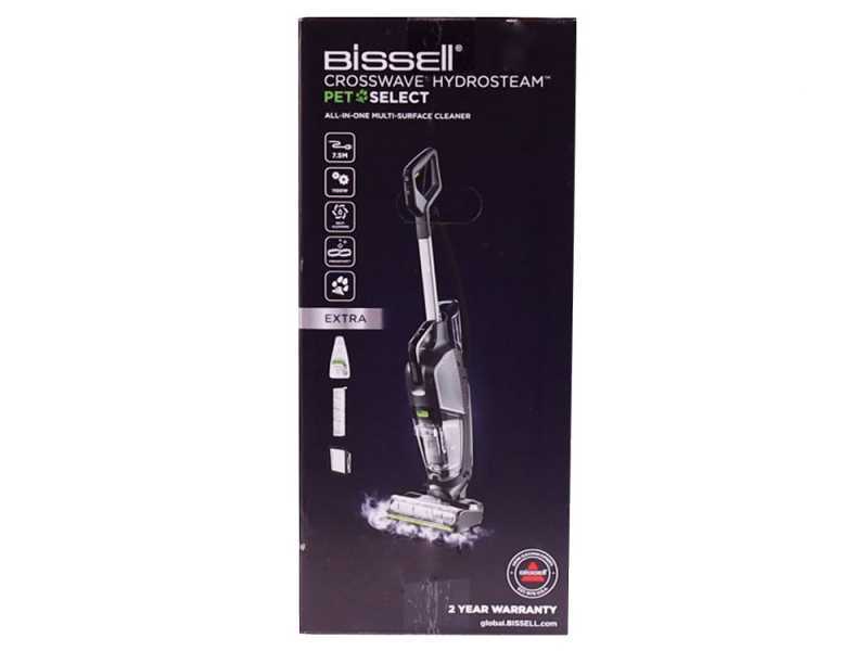 Bissell CrossWave Hydrosteam PET Select &ndash; Lavapavimenti 3in1 lava, asciuga e aspira &ndash; a vapore